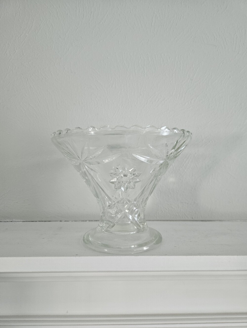 Vintage Anchor Hocking EAPC Pedestal Compote/Centerpiece Vase/Punch Bowl Stand